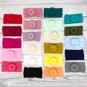 10 Nylon Turban Baby Headband Headwrap